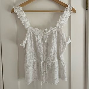 unsubscribed eyelet tank, size 2